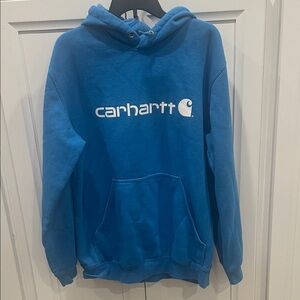 Carhartt Men's Hoodie in Vibrant Blue